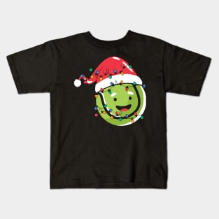 Christmas pun christmas light bulb santa Kids T-Shirt